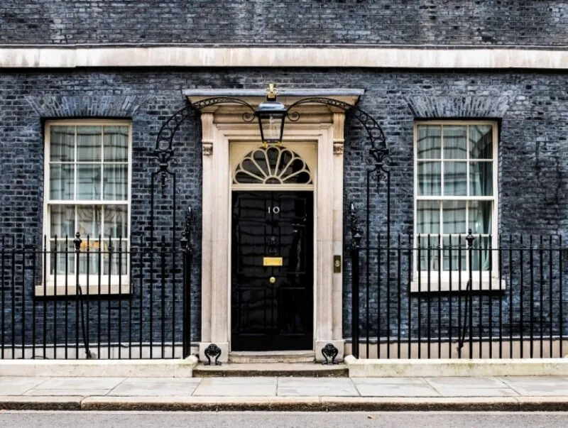 The front door of 10 Downing Street